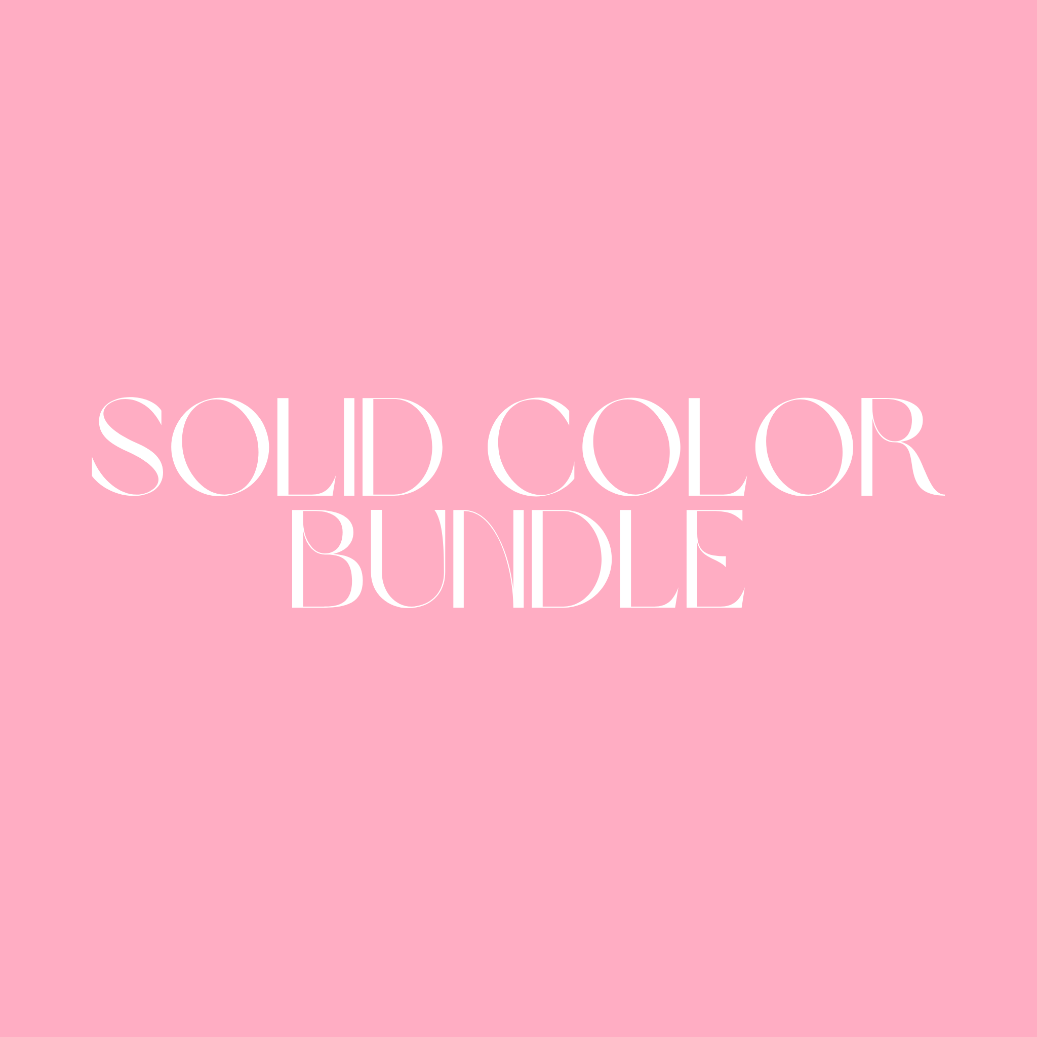 Solid Color Bundle